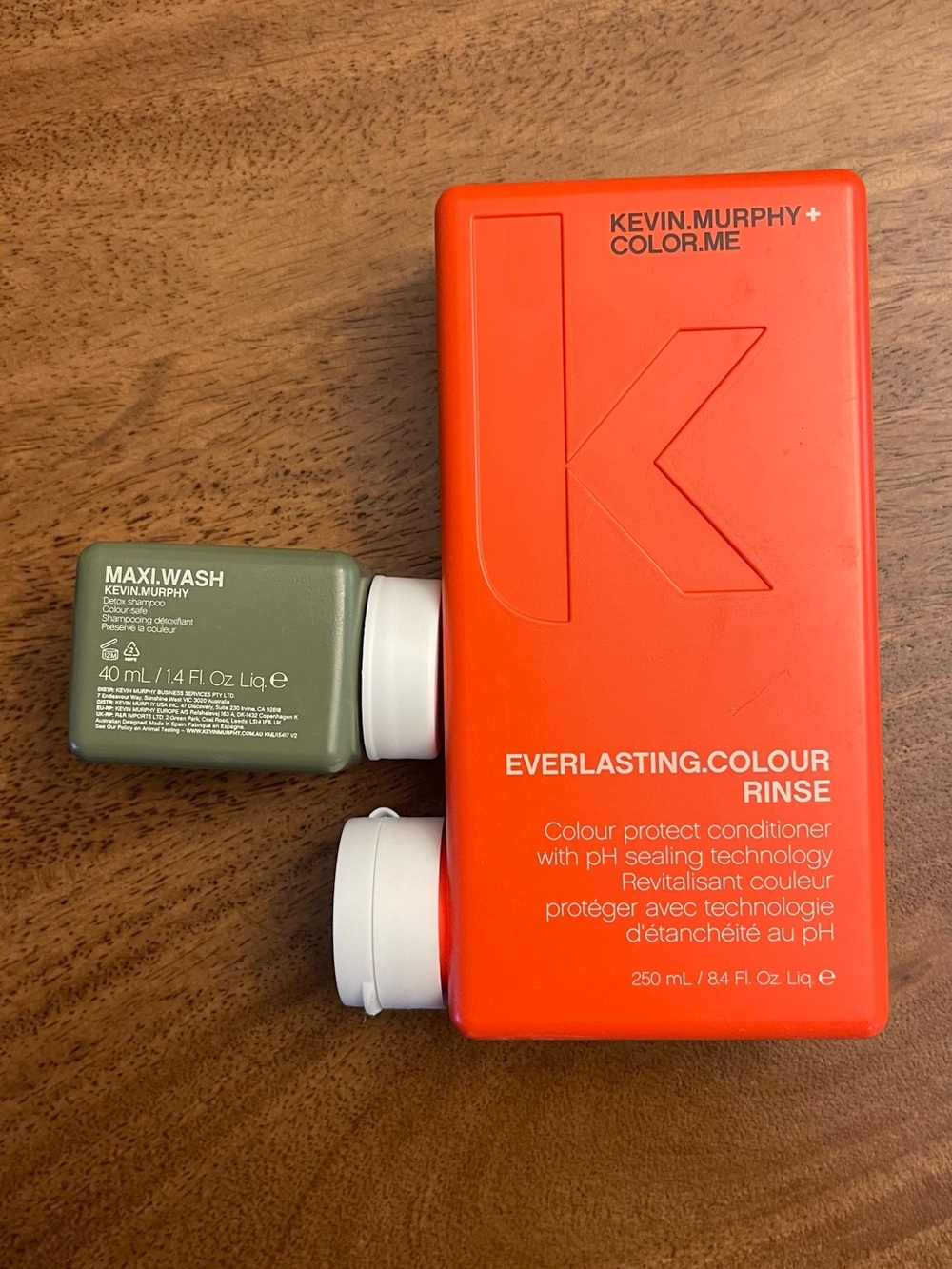 KEVIN.MURPHY Orange Everlasting.Colour Rinse & Green Mini Maxi.Wash Set